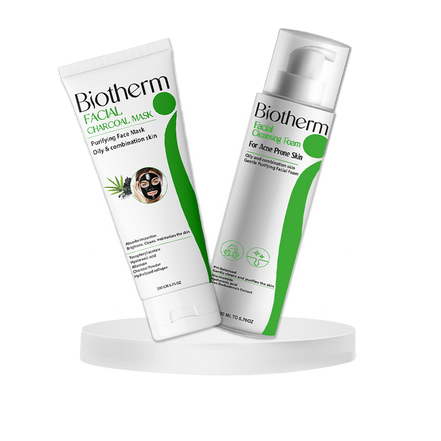 Biotherm Purifying & Detox Duo (Acne Foam + Charcoal Mask)