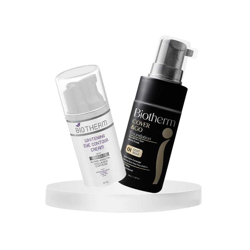 Biotherm Eye Care & Flawless Finish Duo (Eye Contour Cream + Foundation 01)