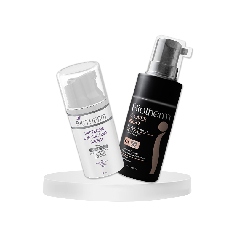 Biotherm Eye Care & Flawless Finish Duo (Eye Contour Cream + Foundation 04)