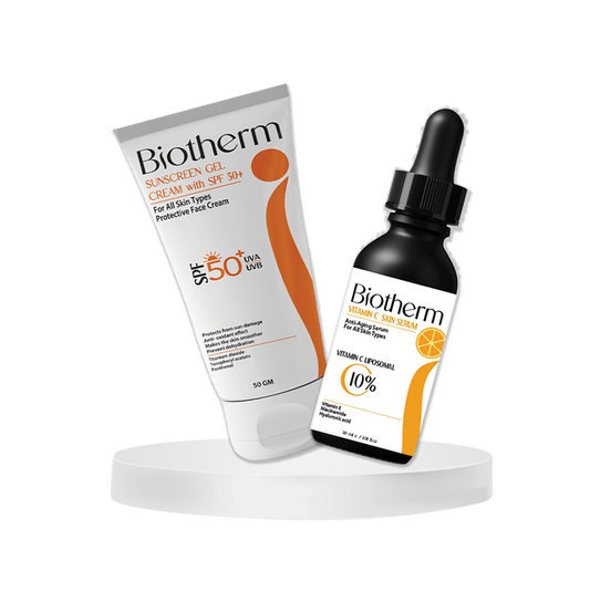 Biotherm Bundle (Vitamin C Serum - Sunscreen gel cream )