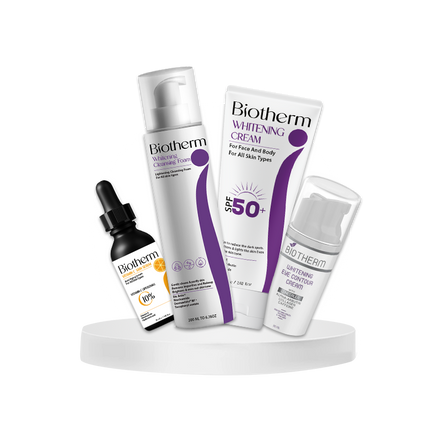 Biotherm Glowing Set (Foam+Cream+Eye+Vit C serum)