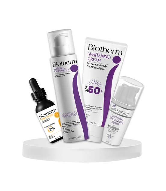 Biotherm Glowing Set (Foam+Cream+Eye+Vit C serum)
