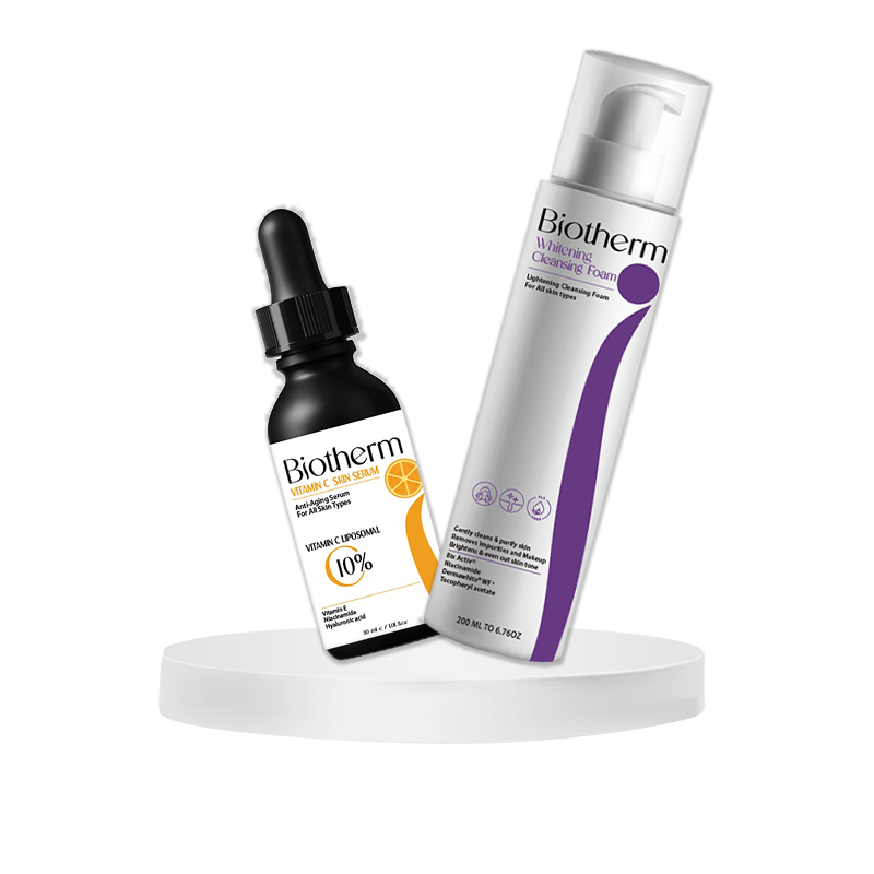 Biotherm Brightening Duo (Whitening Cleansing Foam + Vitamin C Serum)