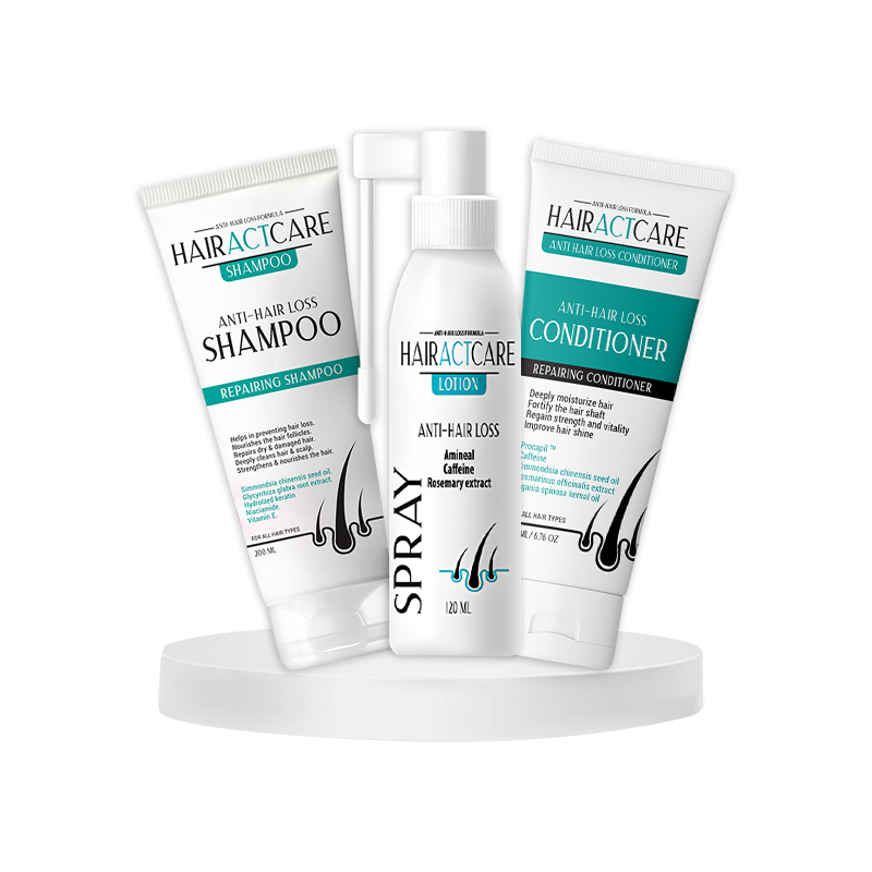 HairAct Care Anti-Hair loss set (Shampoo+conditioner+Spray)