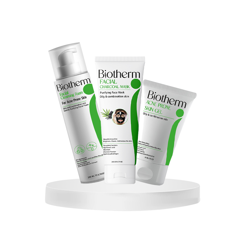 Biotherm Acne set ( Acne foam + Mask +Gel)