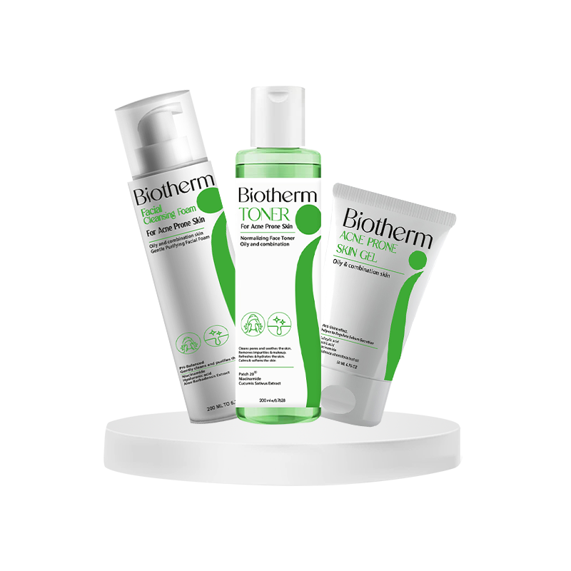 Biotherm Acne set ( Acne foam + toner + Acne Gel)