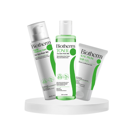 Biotherm Acne set ( Acne foam + toner + Acne Gel)