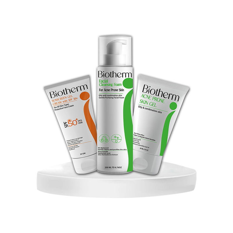 Biotherm Acne set ( Acne foam + toner + sunscreen)
