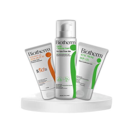 Biotherm Acne set ( Acne foam + toner + sunscreen)