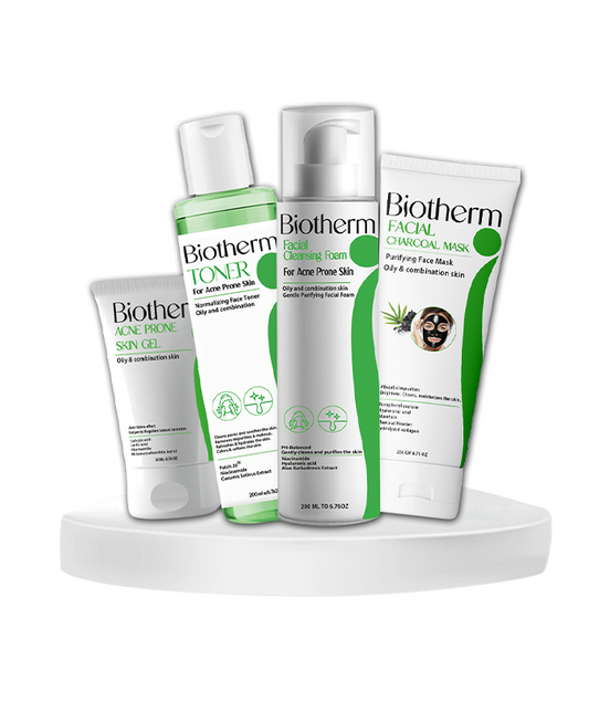 Biotherm Acne Treatment Set (Foam + Toner + Gel + Mask)