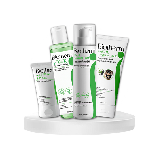 Biotherm 4-Step Acne Treatment Set (Foam – Toner – Gel – Mask)