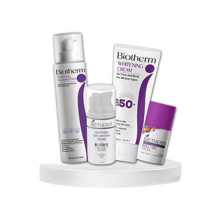 Biotherm Whitening set( Whitening foam+cream +eye countour+roll-on musk)