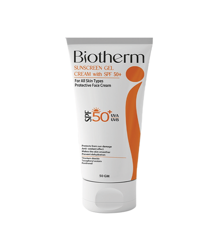 Biotherm sunscreen SPF 50+ gel cream