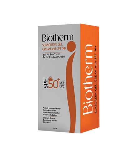 Biotherm sunscreen SPF 50+ gel cream