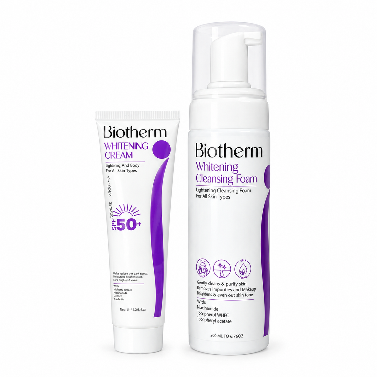 Biotherm Duo (Whitening Foam + cream spf 50+)