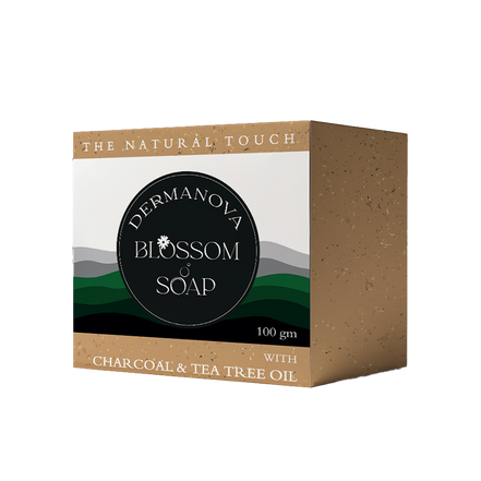ديرمانوفا صابون بالفحم وزيت شجرة الشاى