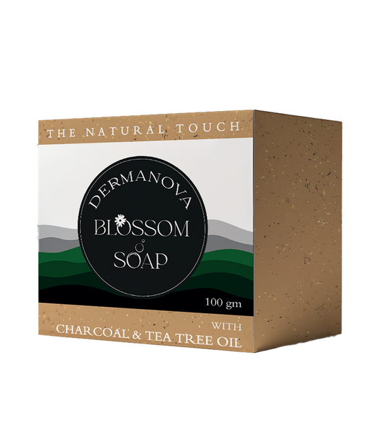 DermaNova Bloosm Soap Charcoal & Tea Tree Oil