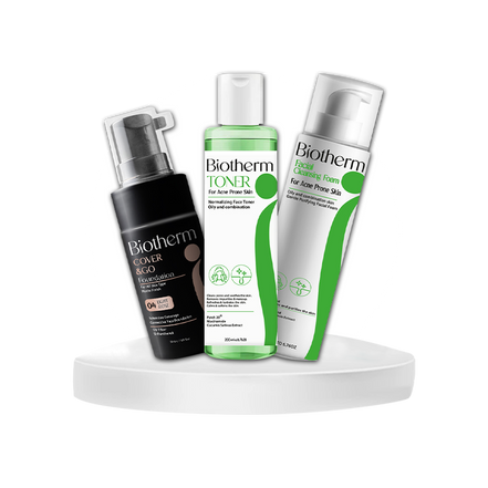 Biotherm Acne set (Foam+Toner +Foundation 04)