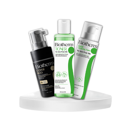 Biotherm Acne set (Foam+Toner+Foundation 01 )