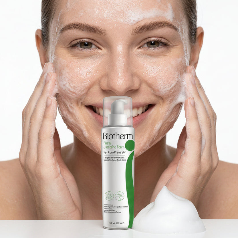 Biotherm 4-Step Acne Treatment Set (Foam – Toner – Gel – Mask)