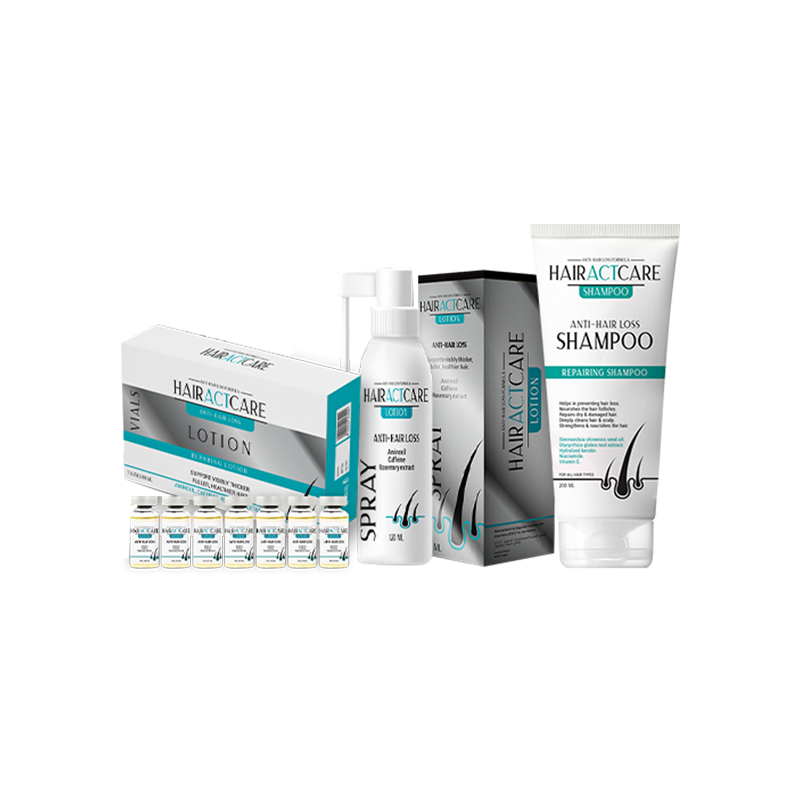 The 3-Step Solution for Hair Loss Treatment (Ampoule+Spray+Shampoo)