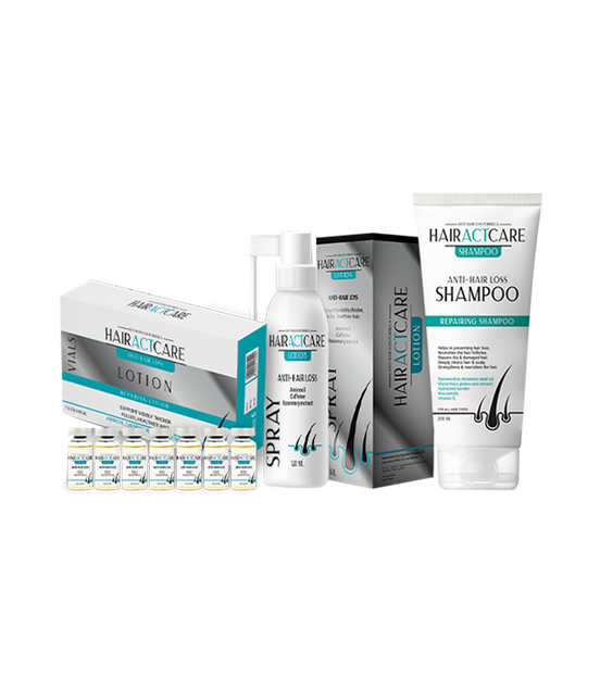 The 3-Step Solution for Hair Loss Treatment (Ampoule+Spray+Shampoo)