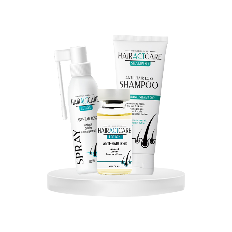 The 3-Step Solution for Hair Loss Treatment (Ampoule+Spray+Shampoo)