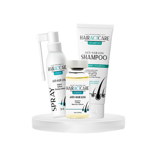 The 3-Step Solution for Hair Loss Treatment (Ampoule+Spray+Shampoo)