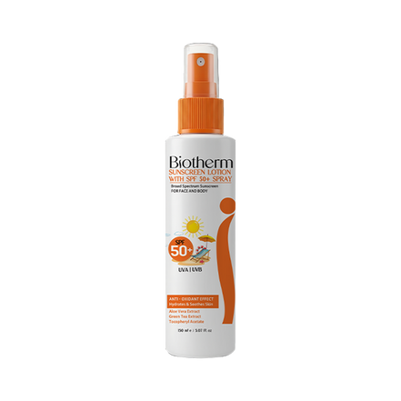 Biotherm Sunscreen lotion with SPF50+ Spray