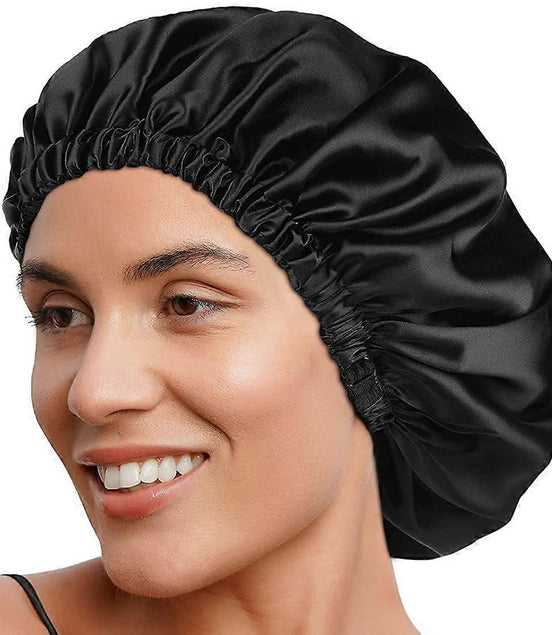 HairActCare Double Layer Silk Satin Bonnet | Frizz-Free Hair Wrap