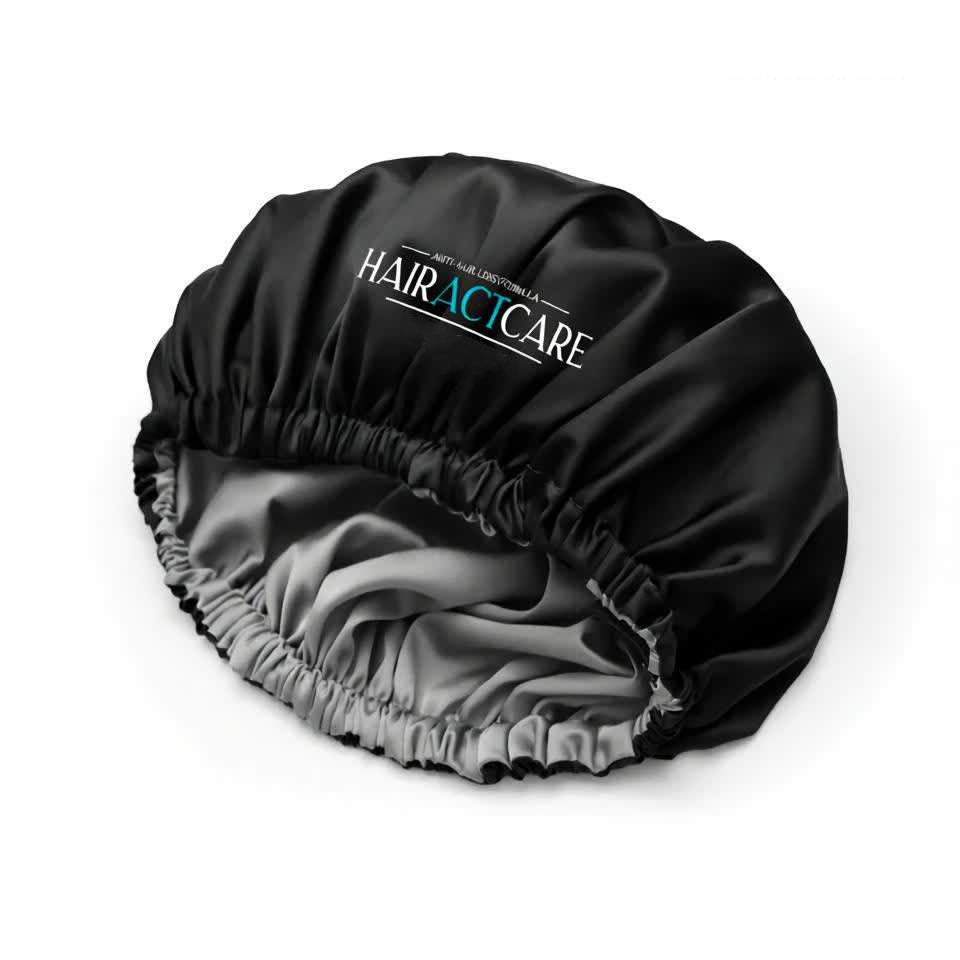 HairActCare Double Layer Silk Satin Bonnet | Frizz-Free Hair Wrap