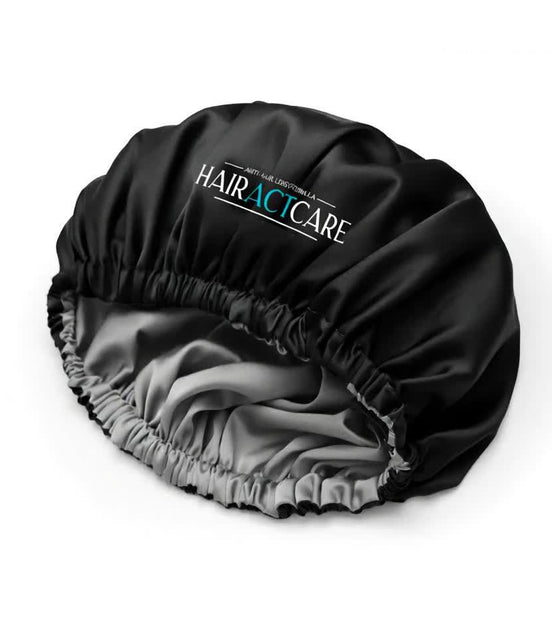 HairActCare Double Layer Silk Satin Bonnet | Frizz-Free Hair Wrap