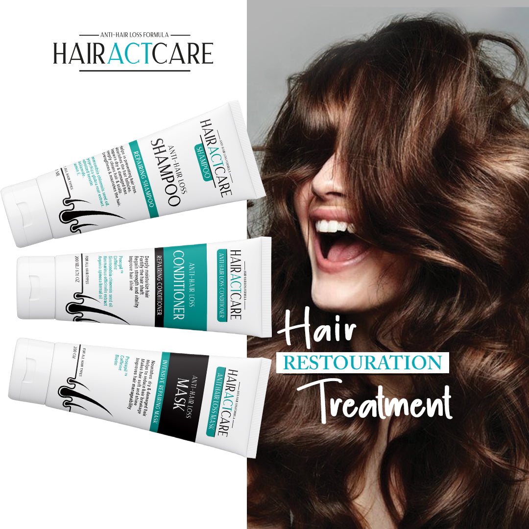 HairAct Care Anti-Hair loss set (Shampoo+conditioner+Mask)